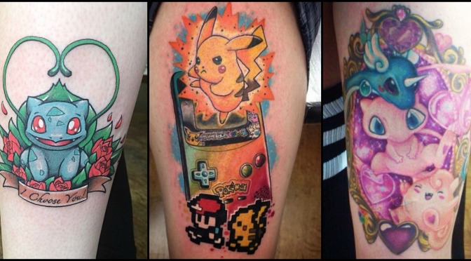 As melhores tatuagens de Pokemon!